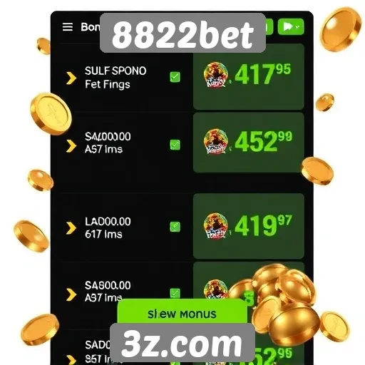 Ofertas de bônus disponíveis na 8822bet